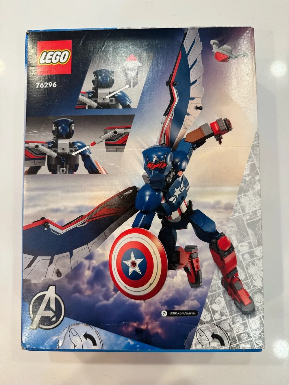 NIB LEGO Marvel New Captain America Construction Figure 76296